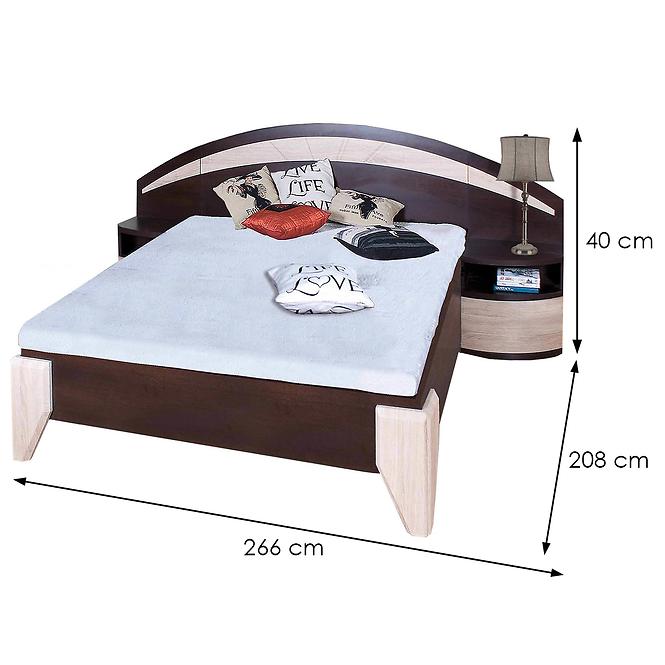 Posteľ colorado dl1-1 borovica/dub sonoma