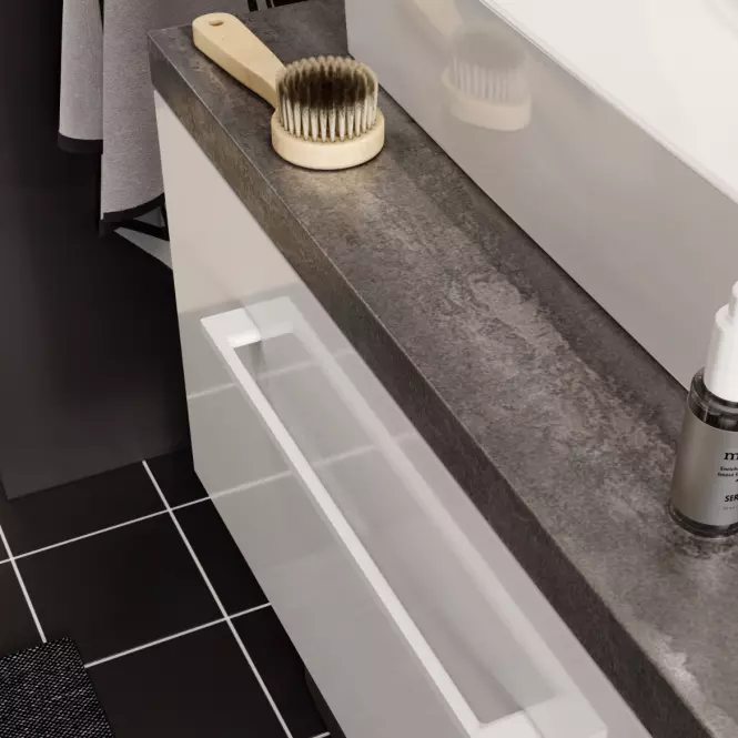 Kúpeľňová doska Uni F60 čierny betón