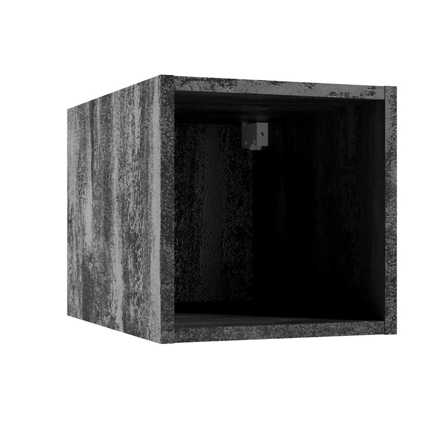 Kúpeľňová skrinka Qubik čierny betón 30x30x44