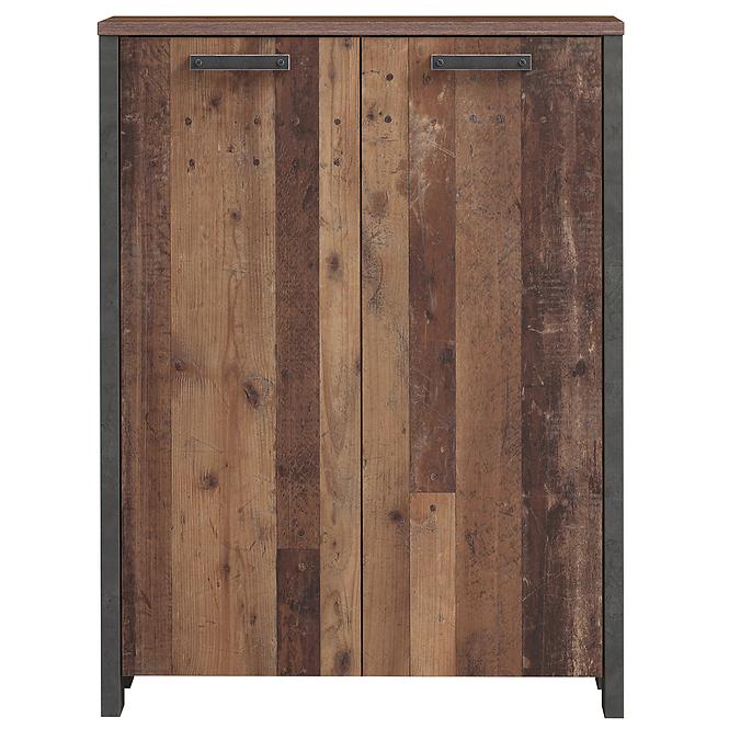 Komoda Symmach 2D old-wood vinteage/betón 042025
