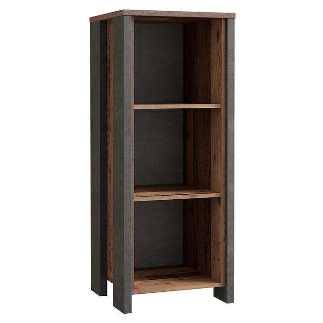 Regál Symmach 2P Old-Wood Vinteage/betón 042025