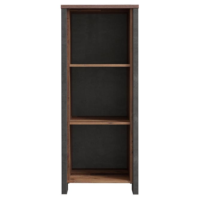 Regál Symmach 2P Old-Wood Vinteage/betón 042025