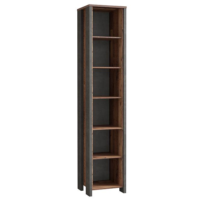 Regál Symmach 5P Old-Wood Vinteage/betón 042025