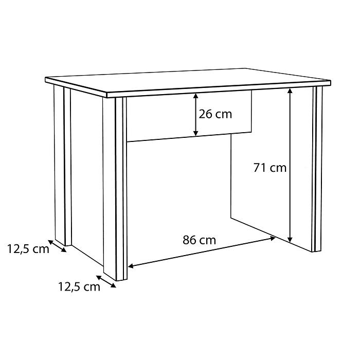 Písací stôl Symmach 103 Old-Wood Vinteage/Beton,4