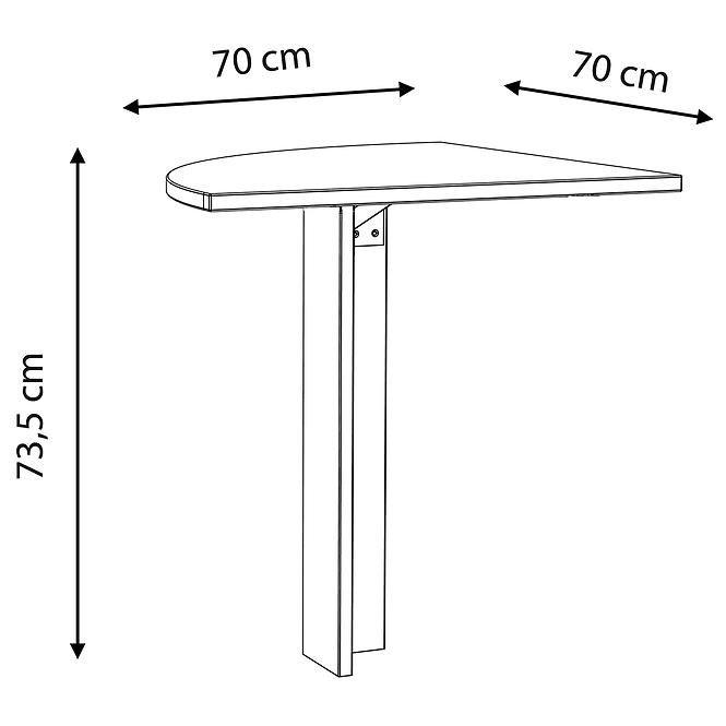 Predĺženie stola Old-Wood Vinteage/Beton