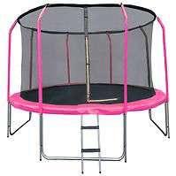 Trampolína COMFORT s rebríkom 427cm ružová