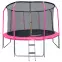 Trampolína COMFORT s rebríkom 427cm ružová