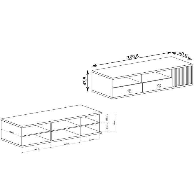 TV stolík Cali C-6 Artisan,4