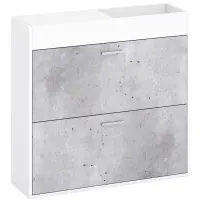 Skrinka na topánky Dalia 2KL beton/biely 36433