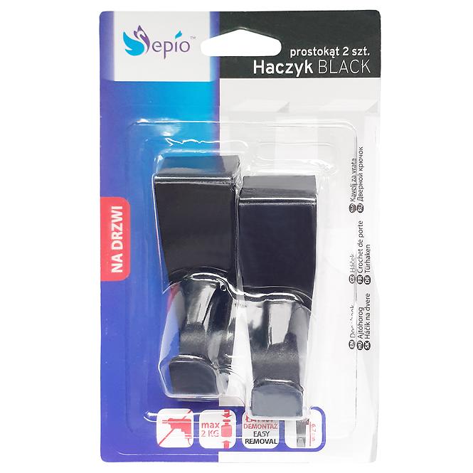 Háčik 2 ks Black