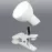 Lampa s klipom LED Noah 1477 biela 5W LB
