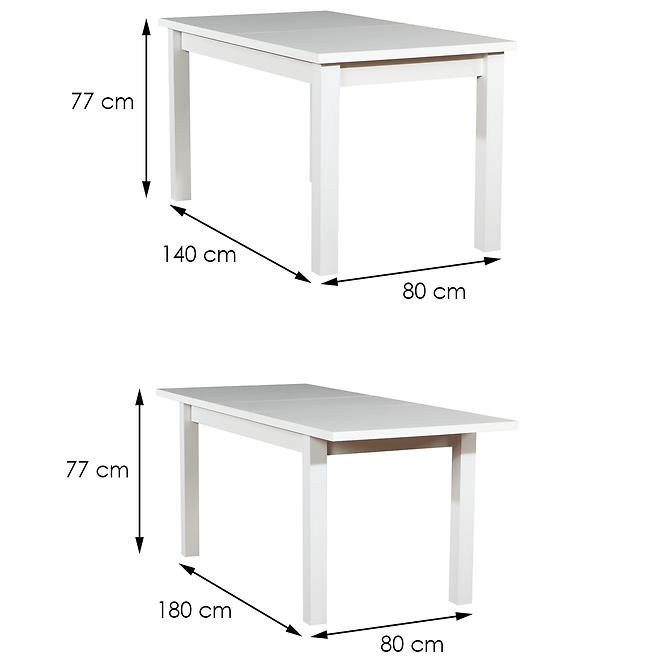 Jedálenská zostava Fabia 1+6 ST28+W130 biely