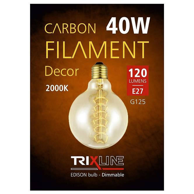 Žiarovka Carbon Decor G125-S28 E14 40W TRIXLINE