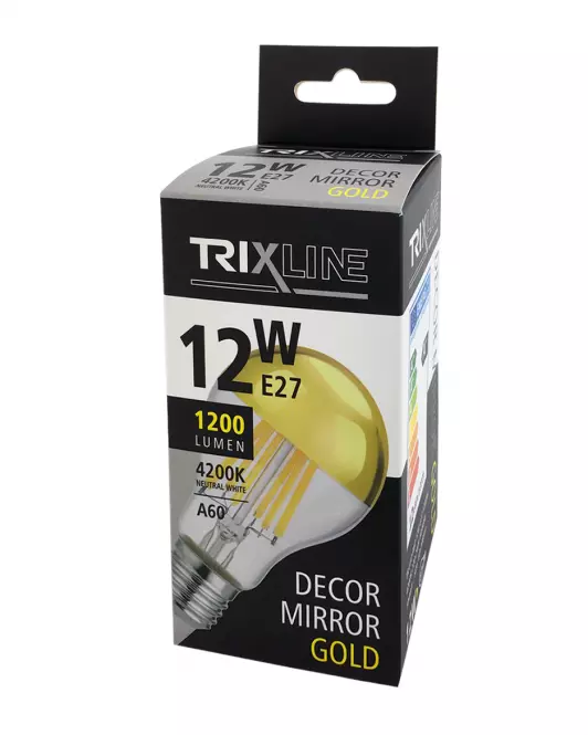 Žiarovka FL LED A60 12W E27 4200K Half Amber,4