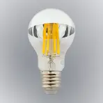Žiarovka FL LED A60 12W E27 4200K Half Silver