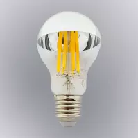 Žiarovka FL LED A60 12W E27 4200K Half Silver