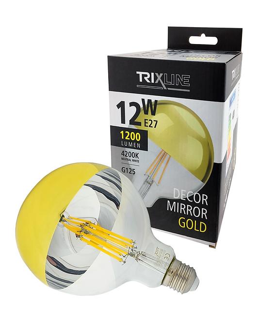 Žiarovka FL LED G125 12W E27 4200K Half Amber