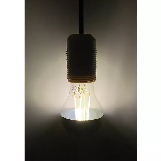 Žiarovka FL LED G95 8W E27 4200K Half Silver,6