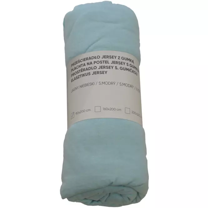 Prestieradlo jersey s gumkou modré 160x200