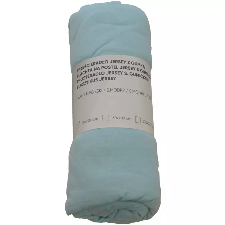 Prestieradlo jersey s gumkou modré 200x220