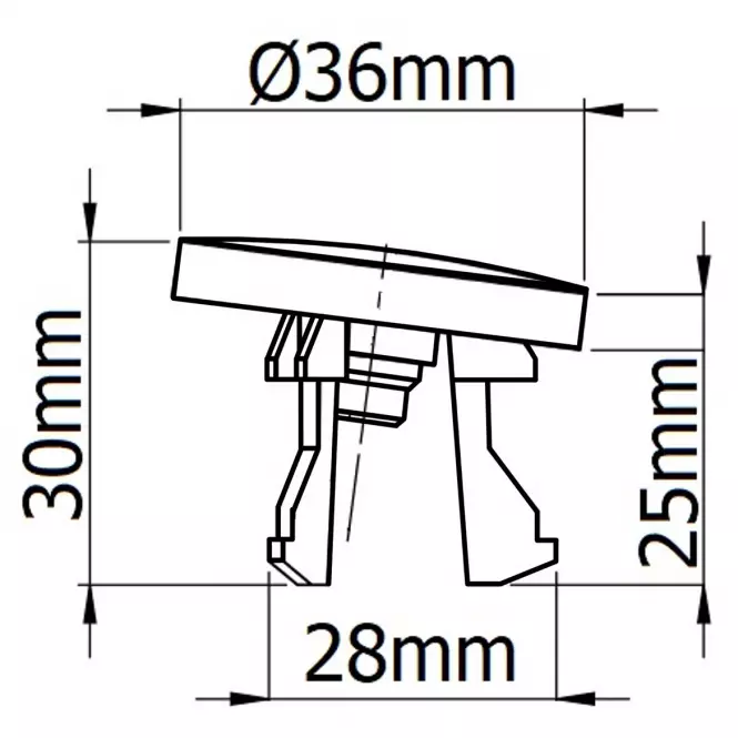 Rozeta umývadlová plná T3030