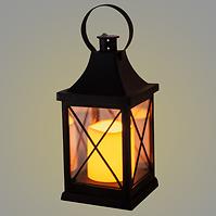 Lampáš LED 1L čierna sviečka 15/18/YZE