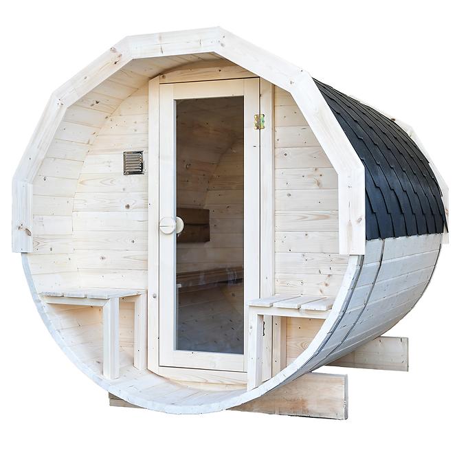 Exteriérová sauna s terasou 2,4 m