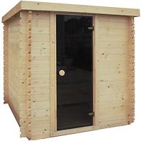 Exteriérová štvorcová sauna 2x2 m