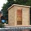Exteriérová štvorcová sauna 2x2 m,9