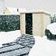 Exteriérová štvorcová sauna 2x2 m,10
