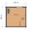 Exteriérová štvorcová sauna 2x2 m,3
