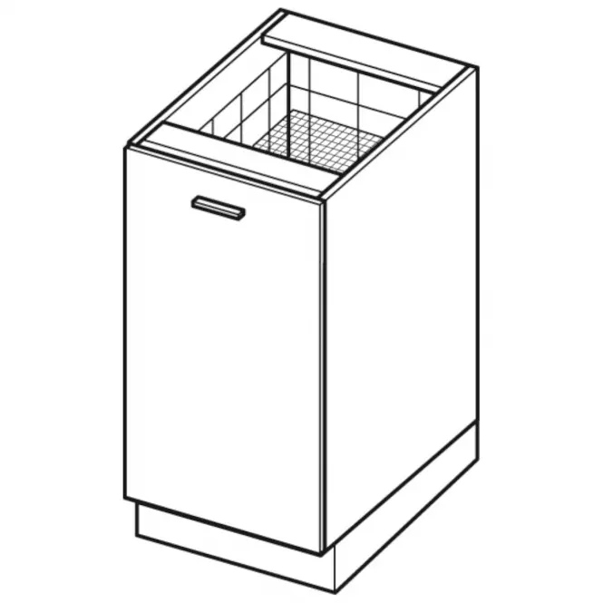 Skrinka do kuchyne Campari D30 CARGO biely lesk
