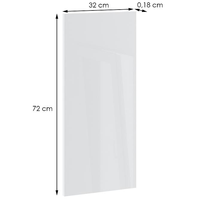 Panel bočný horný Campari 72/32 biely lesk