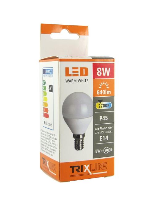 Žiarovka TR LED P45 8W 2700K 640lm E14