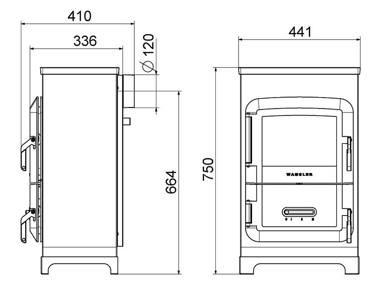 Krbové kachle TRENDY 6 Cashmere 6kW,2