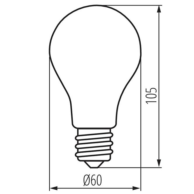 Žiarovka XLED A60 E27 4.5W WW M 29607