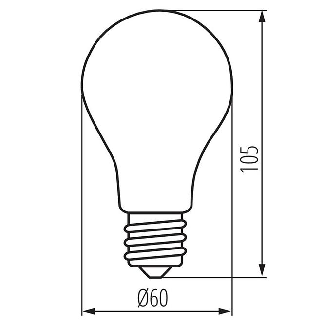 Žiarovka XLED A60 E27 4.5W NW M 29608