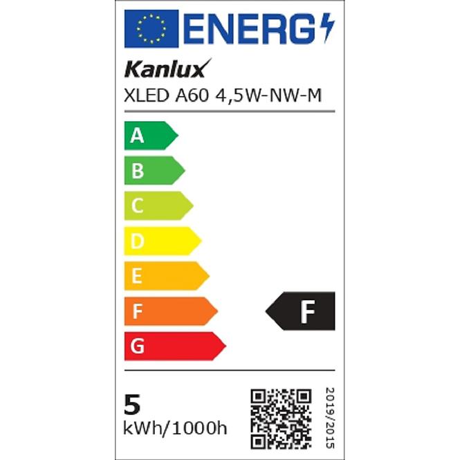 Žiarovka XLED A60 E27 4.5W NW M 29608