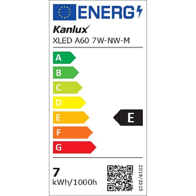 Žiarovka XLED A60 E27 7W NW M 29610