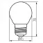 Žiarovka FILAMENT G45 E27 4.5W WW 29625,3