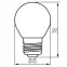 Žiarovka XLED G45 E27 4.5W NW M 29631,3