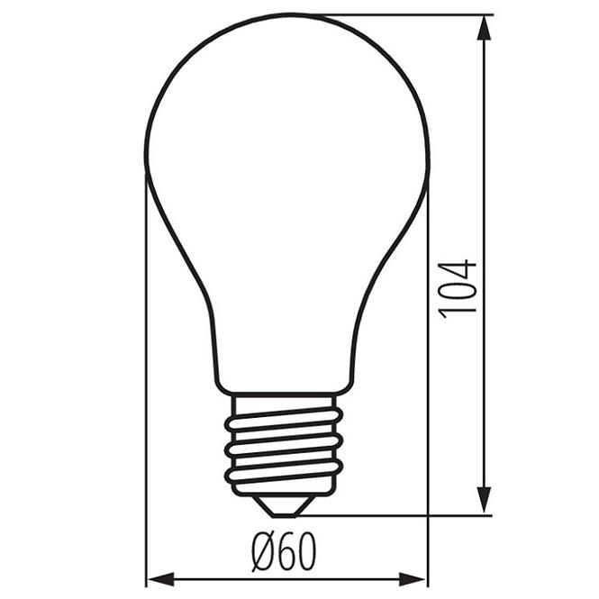 Žiarovka FILAMENT XLED A60 E27 7W NW STEPDIM