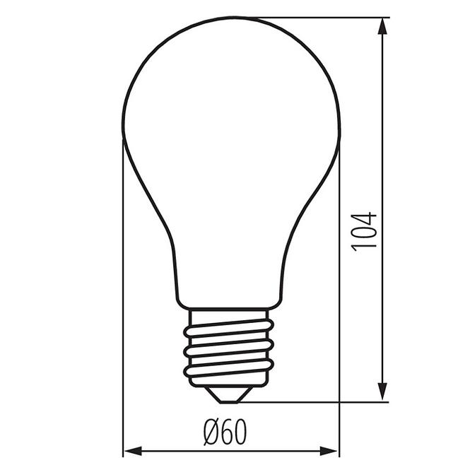 Žiarovka FILAMENT XLED A60 E27 7W RGB STEPDIM