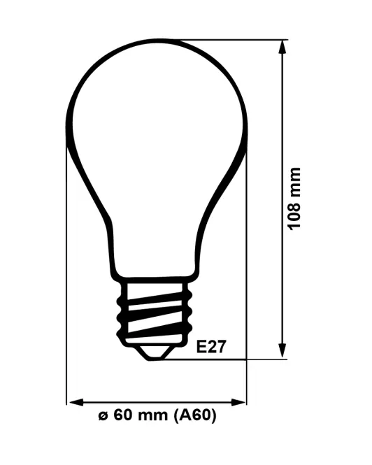Žiarovka LED BC TR 10W E27 2700K,2