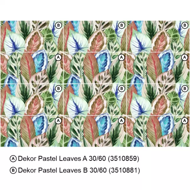 Dekor Pastel Leaves A 30/60