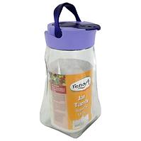 Sklenený pohár štvorec 1,5l plastové viečko
