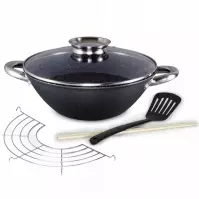 Panvica WOK liatinová 11 cm s pokrievkou