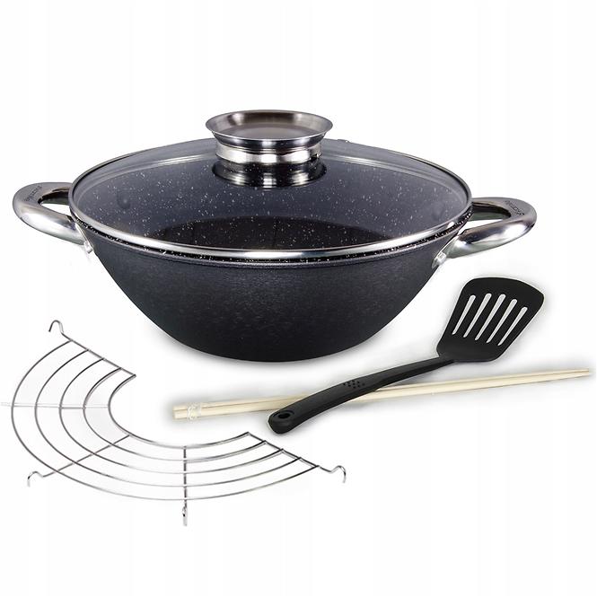 Panvica WOK liatinová 11 cm s pokrievkou