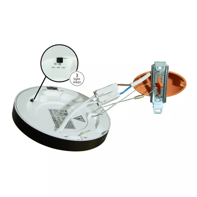 Stropná lampa 12379-6B D12.5 čierna,8