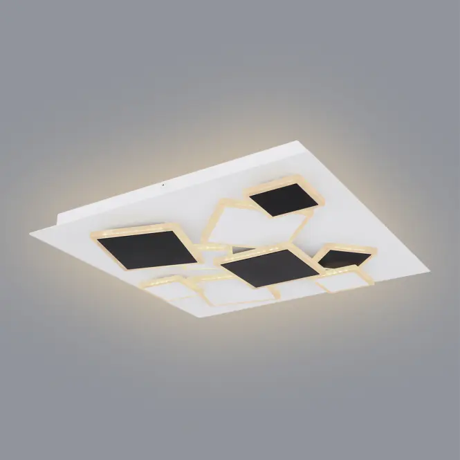 Stropné svietidlo LED 48290-50 CCT 3000-6000K biele/čierne 50x50